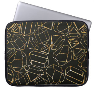 Nahtlose geometrische Muster im Retro-80er-Stil. P Laptopschutzhülle