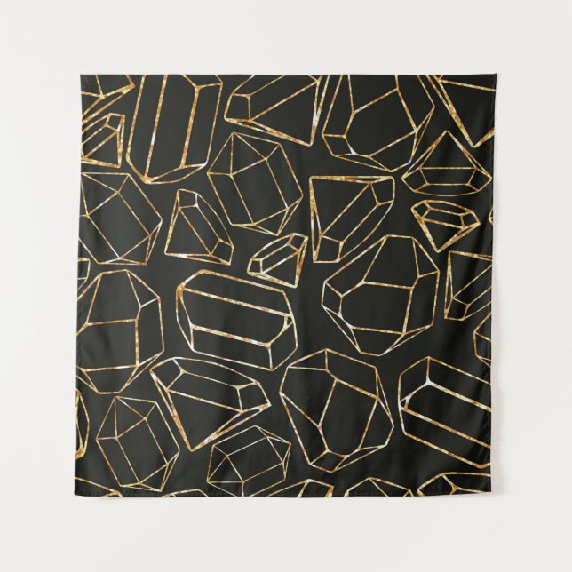 Nahtlose geometrische Muster im Retro-80er-Stil. P Wandteppich (Vorderseite)