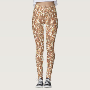 Nahtlose Glitzer-Glitzern glänzen golden Leggings