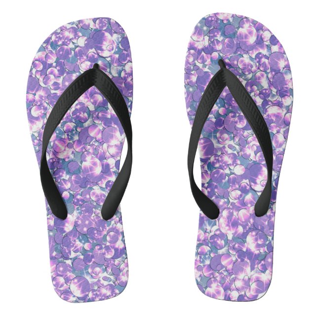 Nahtlose Glitzer-Glitzern glänzen Silber Flip Flops (Fußbett)