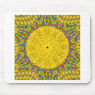 Nahtlose goldene Ornamente. Mousepad