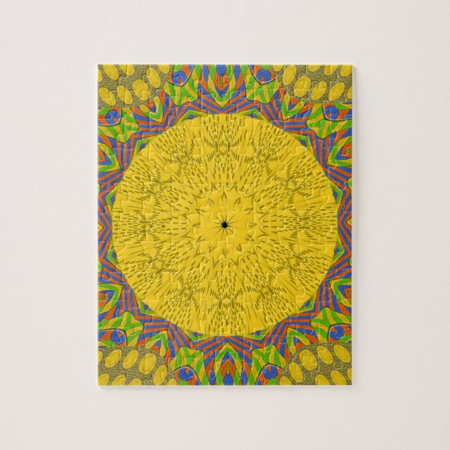 Nahtlose goldene Ornamente. Puzzle (Vertikal)