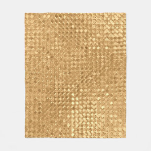 Nahtlose Goldfolie, goldene Glitzer-Textur Fleecedecke