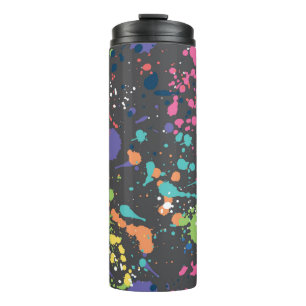 Nahtlose Grundierung mit Aquarellfarben sp Thermosbecher