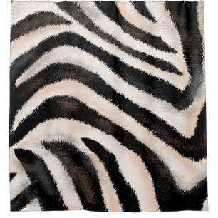Nahtlose Hand zeichnend Zebrastruktur, Tierdruck, Duschvorhang