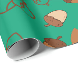 Nahtlose Hazelnusswrapping Paper für den gemütlich Geschenkpapier