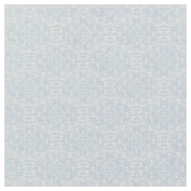 Nahtlose hellblaue, rosa und weiße Mandalase Stoff (Nahaufnahme)