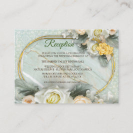 Nahtlose hellgrüne, gelbe und weiße Mandalase Begleitkarte