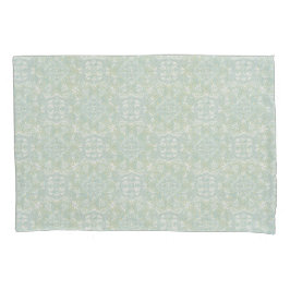 Nahtlose hellgrüne, gelbe und weiße Mandalase Kissenbezug