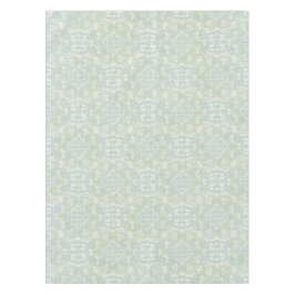 Nahtlose hellgrüne, gelbe und weiße Mandalase Tischdecke