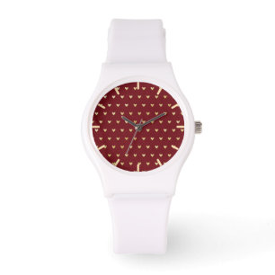 Nahtlose Herzen Armbanduhr