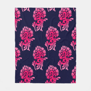 nahtlose indische Mughal-Blume motif-Background ab Fleecedecke