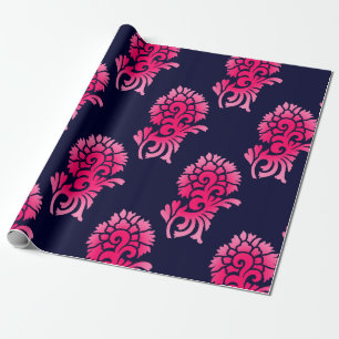 nahtlose indische Mughal-Blume motif-Background ab Geschenkpapier