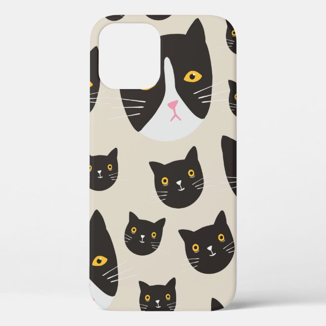 Nahtlose Katze Case-Mate iPhone Hülle (Rückseite)
