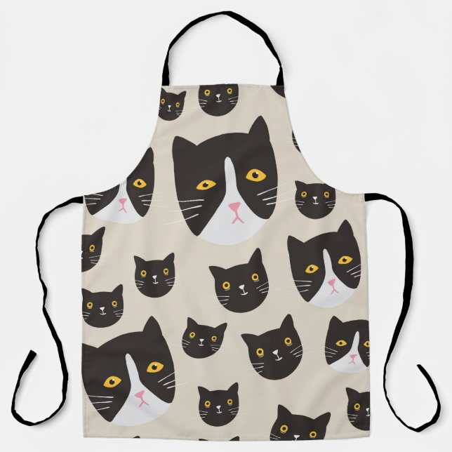 Nahtlose Katze Schürze (Vorderseite)