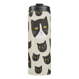 Nahtlose Katze Thermosbecher