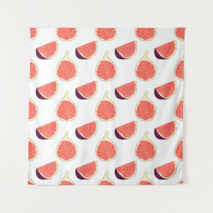 Nahtlose lila Feige: farbiges Muster Wandteppich