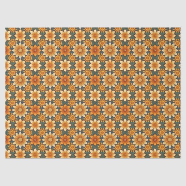 Nahtlose Marigold-Blume Seidenpapier (Vorderseite)