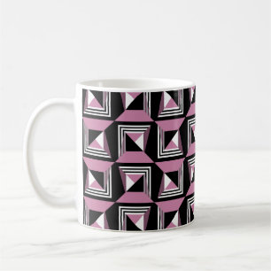 Nahtlose, moderne Quadrat-Muster Kaffeetasse