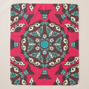 Nahtlose Muster ethnischer Stil. Vintage Dekoratio Sherpadecke