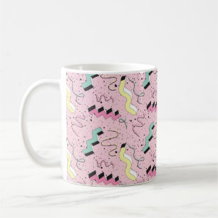 Nahtlose Muster im abstrakten Retrostil Kaffeetasse