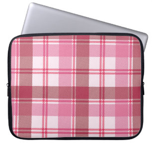 Nahtlose Muster kariert rosa Pastellfarben. Quadra Laptopschutzhülle