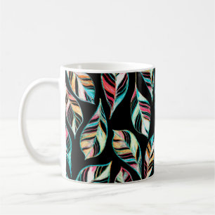 Nahtlose Muster von Blätter. Zeichnend Hand p Kaffeetasse