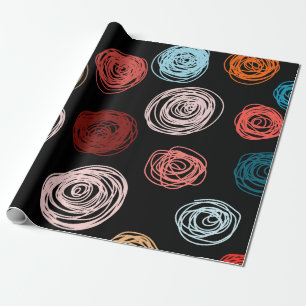 Nahtlose Muster von Hand gezeichnete abstrakte Pun Geschenkpapier