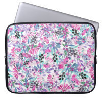 Nahtlose Muster von violetten Blumen und Beeren,bl