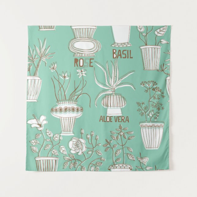 Nahtlose Muster Wandteppich (Vorderseite)