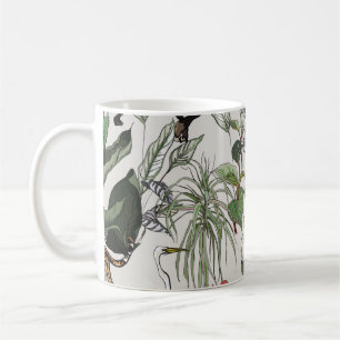 Nahtlose Musterhandzeichnung botanische Illustrati Kaffeetasse