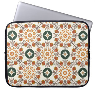 Nahtlose, natürliche, abstrakte geometrische Stru Laptopschutzhülle