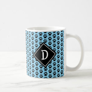 Nahtlose Niedliche Paardruckmonogramm Kaffeetasse