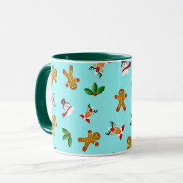 Nahtlose Niedliche Weihnachtsmuster-Tasse Tasse