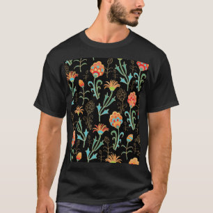 Nahtlose orientalische Flora Elegante T-Shirt