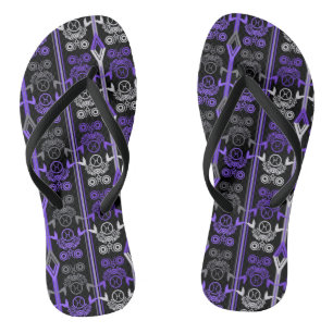 Nahtlose Ornamentik Retro-Marokko arabisch Vintag Flip Flops