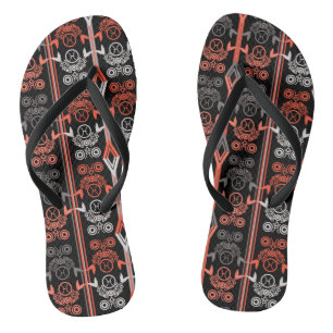 Nahtlose Ornamentik Retro-Marokko arabisch Vintag Flip Flops