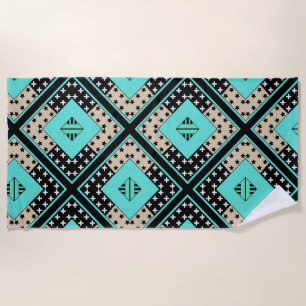 Nahtlose Ornamentik Retro-Marokko arabisch Vintag Strandtuch