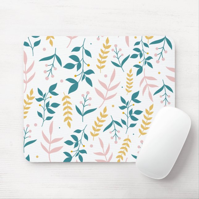 Nahtlose Pastell-Blume Mousepad (Mit Mouse)