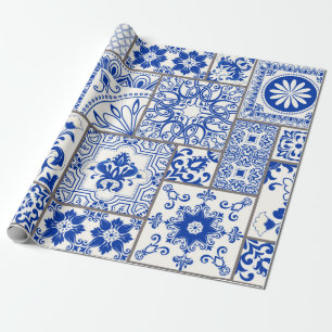 Nahtlose Patchwork-Kachel mit viktorianischen Moti Geschenkpapier