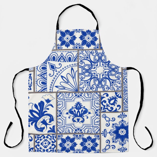 Nahtlose Patchwork-Kachel mit viktorianischen Moti Schürze (Vorderseite)