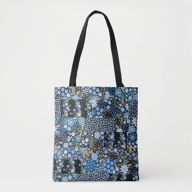 Nahtlose Patchwork-Muster aus verschiedenen Stoffe (Vorderseite)