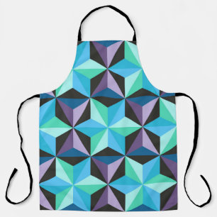 Nahtlose Patchwork-Muster mit Sternen. Abstrakt Schürze