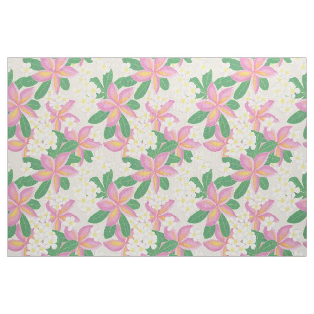 Nahtlose Plumeria Musterkunst Stoff (Yard (91,4 cm))