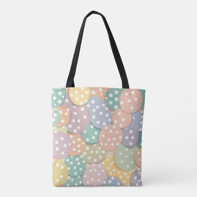 Nahtlose Polka Dot Muster in Pastellfarben (Rückseite)