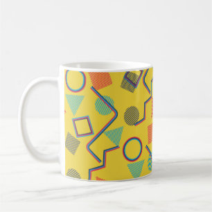 Nahtlose Pop Art Muster. Abstrakte Textur Kaffeetasse