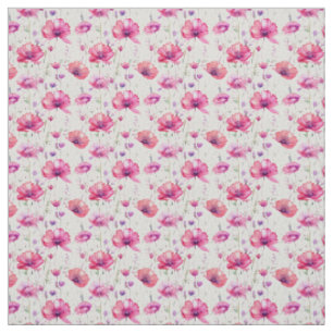 Nahtlose rosa Wildblumen Stoff