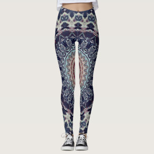 Nahtlose runde Mandala-Muster arabisch k Leggings