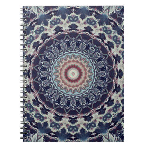 Nahtlose runde Mandala-Muster arabisch k Notizblock