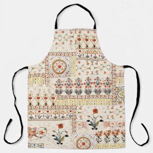 Nahtlose schöne Mughal-Blüte mit ethnischer Paisle Schürze
